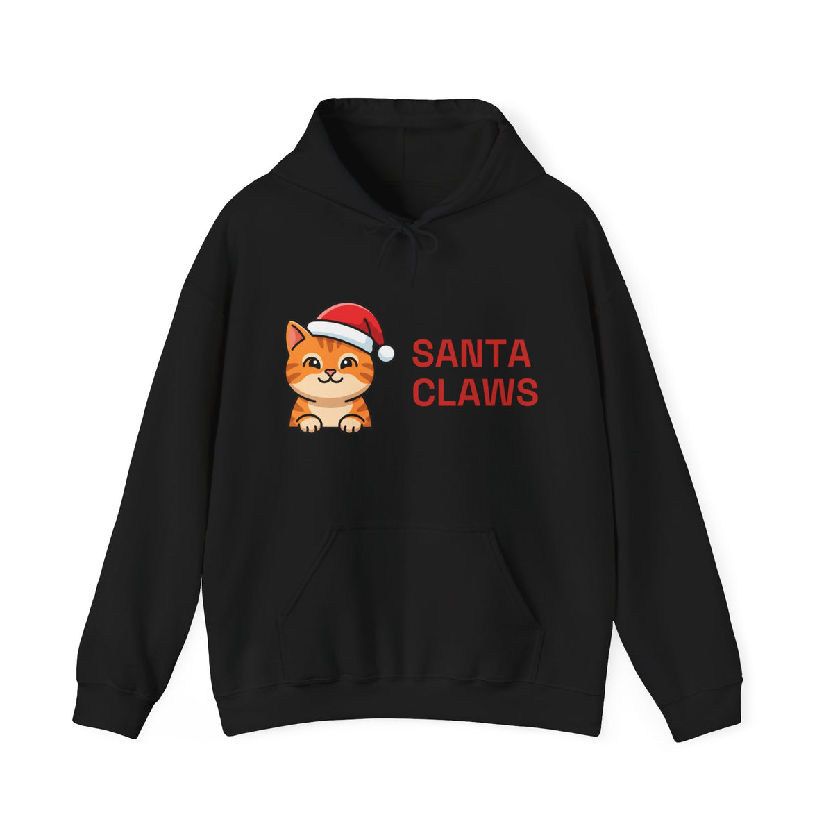 Santa Claws Hoodie | Funny Cat Christmas