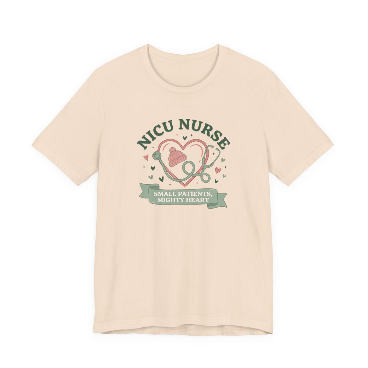 NICU Nurse Tee | Small Patients Mighty Heart Nurse Gift