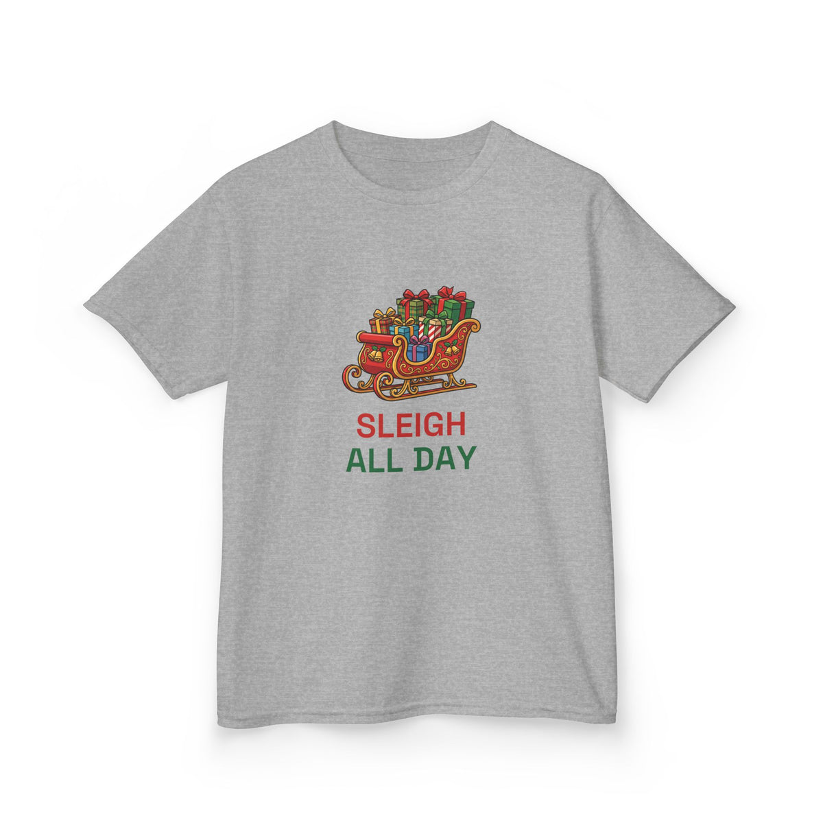 Sleigh All Day Kids Tee | Funny Christmas Shirt