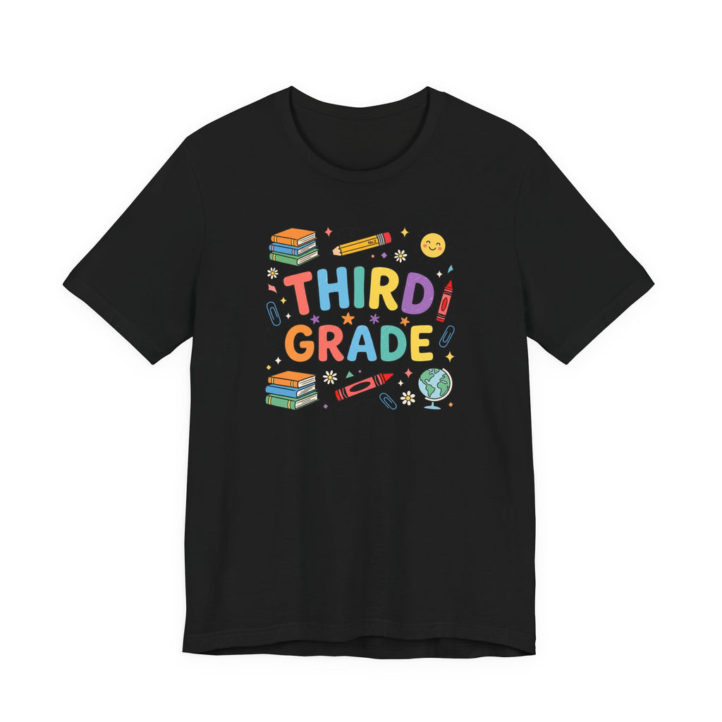 Third Grade Tee | Cute Back to School Doodle Shirt