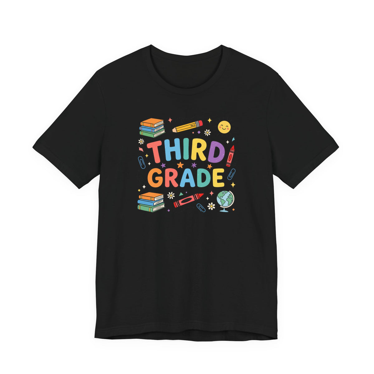Third Grade Tee | Cute Back to School Doodle Shirt
