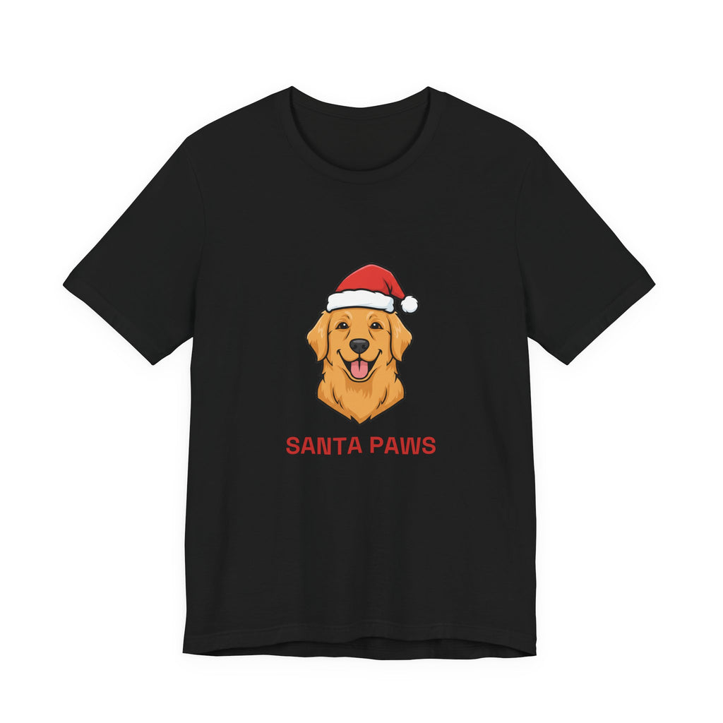Santa Paws Tee | Funny Golden Retriever Christmas Dog Shirt