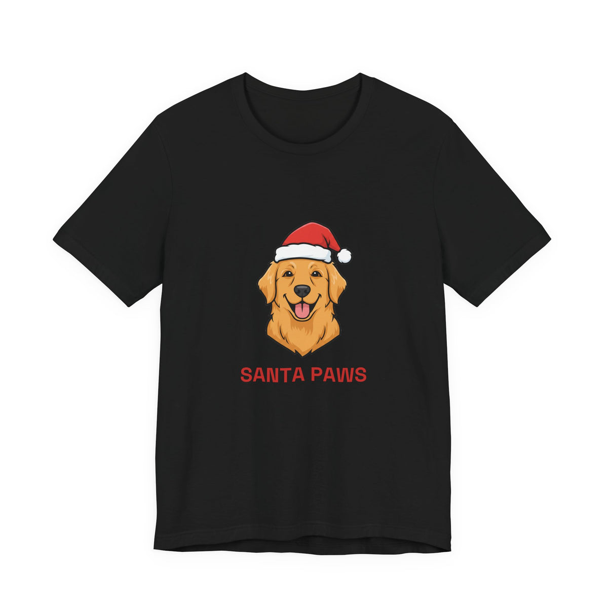 Santa Paws Tee | Funny Golden Retriever Christmas Dog Shirt