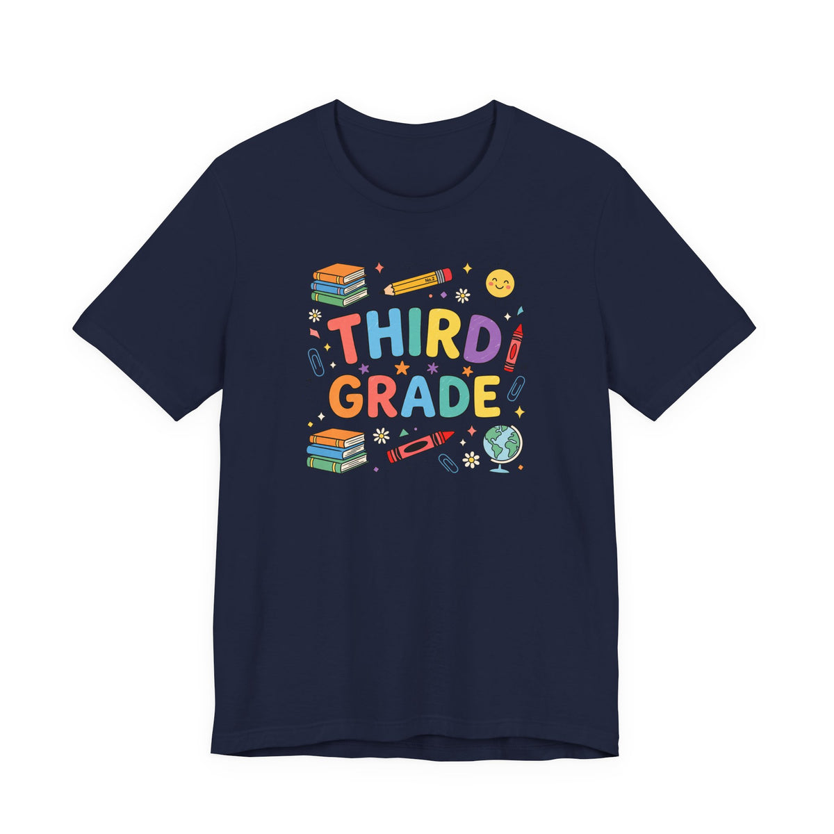 Third Grade Tee | Cute Back to School Doodle Shirt