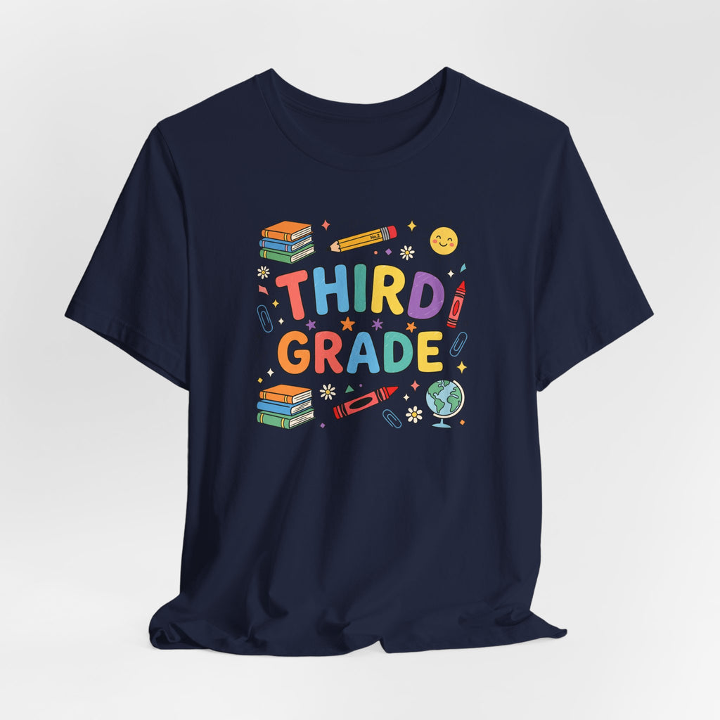 Third Grade Tee | Cute Back to School Doodle Shirt