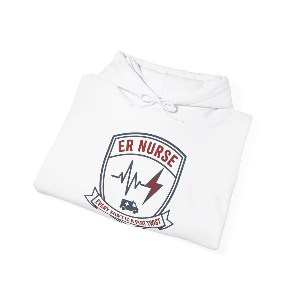 ER Nurse Hoodie | Every Shift Is a Plot Twist