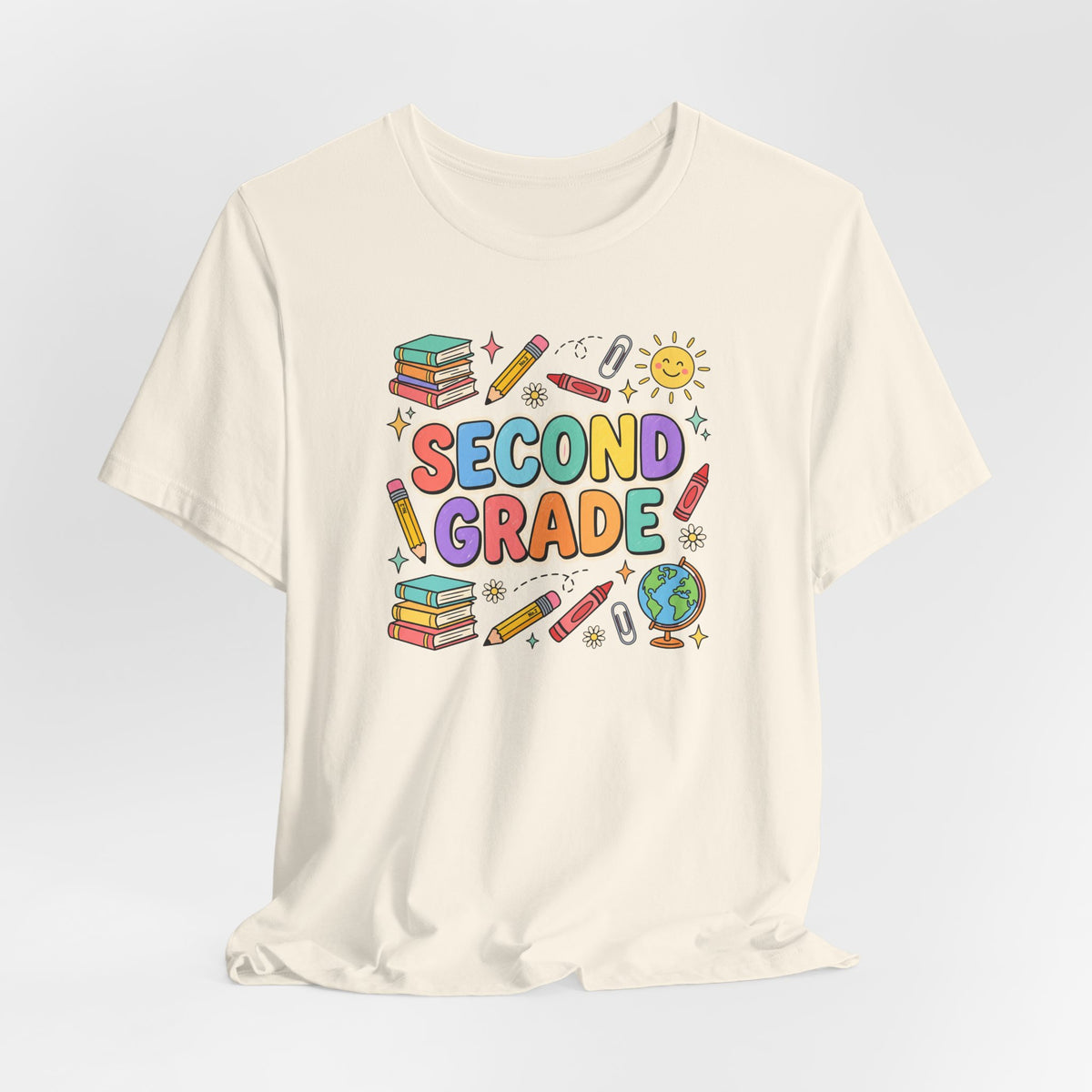 Second Grade Tee | Cute Back to School Doodle Shirt