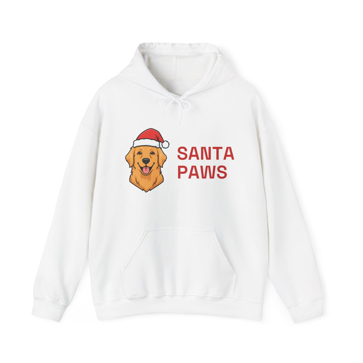 Santa Paws Hoodie | Funny Golden Retriever Christmas Dog