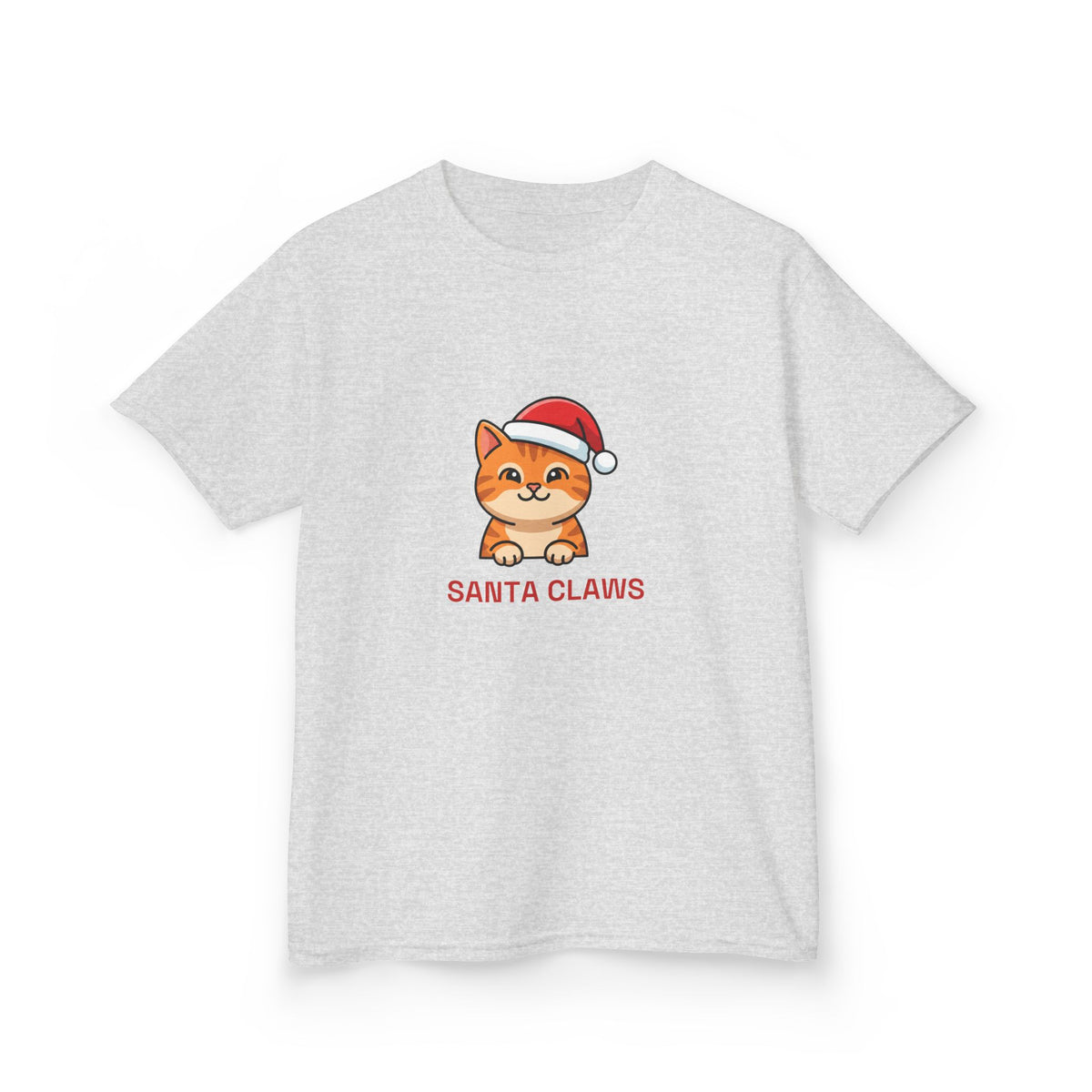Santa Claws Kids Tee | Funny Cat Christmas Shirt