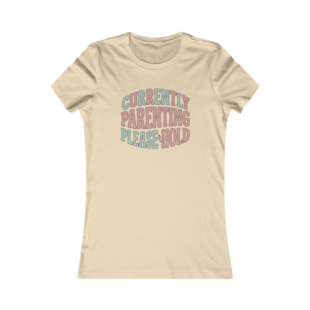 Currently Parenting Please Hold Tee | Funny Mom Shirt