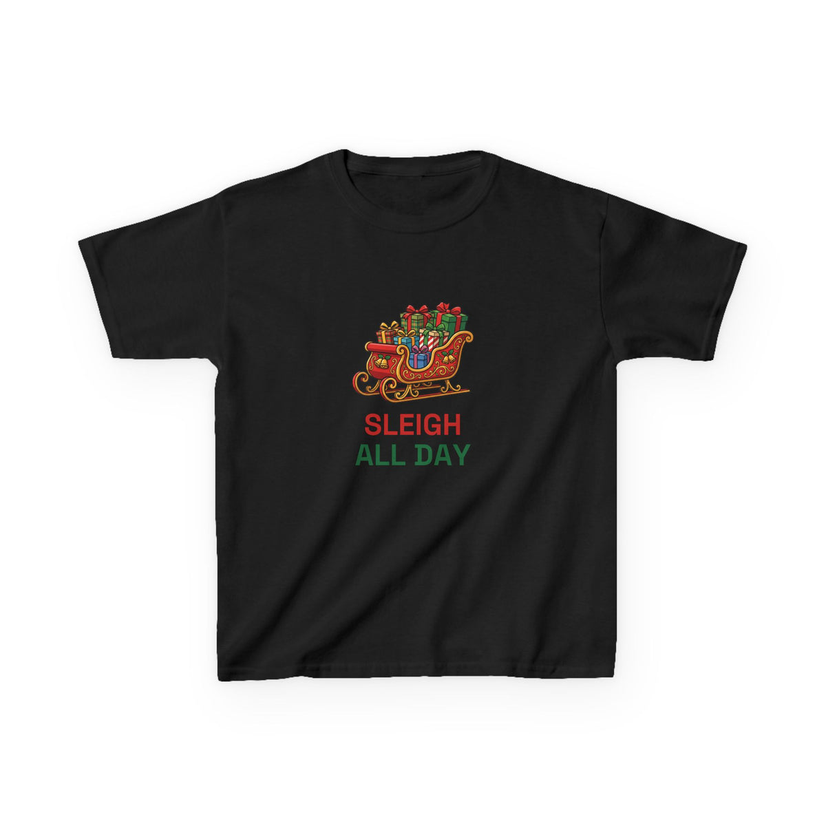 Sleigh All Day Kids Tee | Funny Christmas Shirt