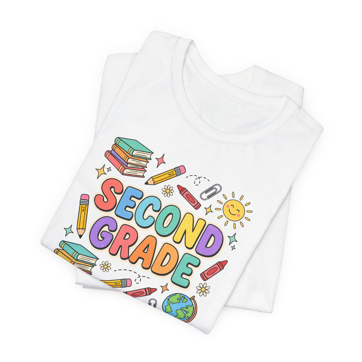 Second Grade Tee | Cute Back to School Doodle Shirt