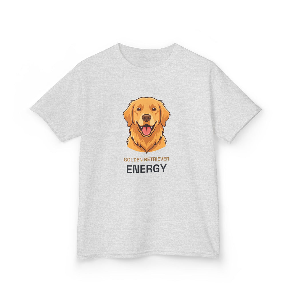 Golden Retriever Energy Kids Tee | Funny Youth Golden Retriever Shirt