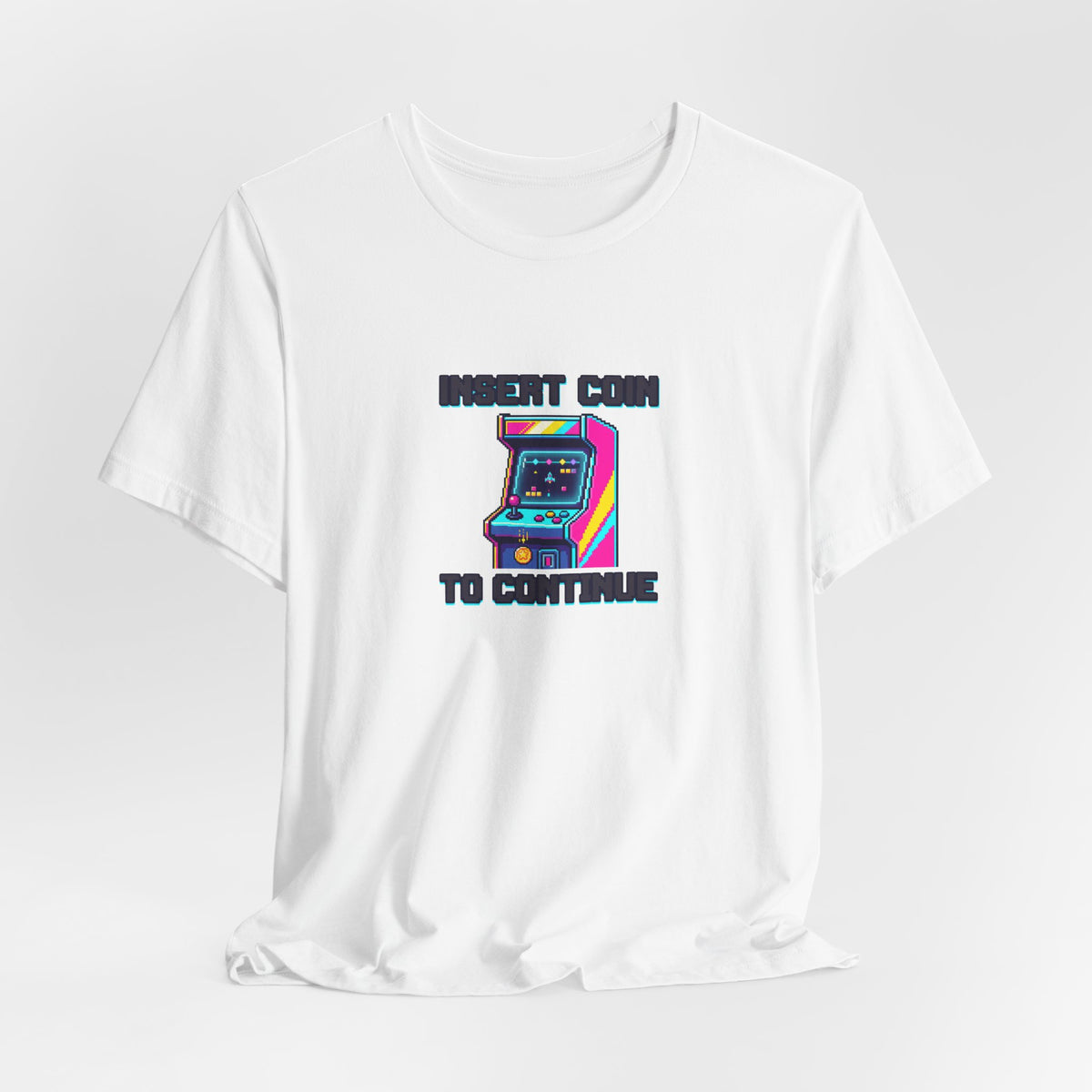 Insert Coin To Continue Tee | Retro Arcade Gaming Shirt