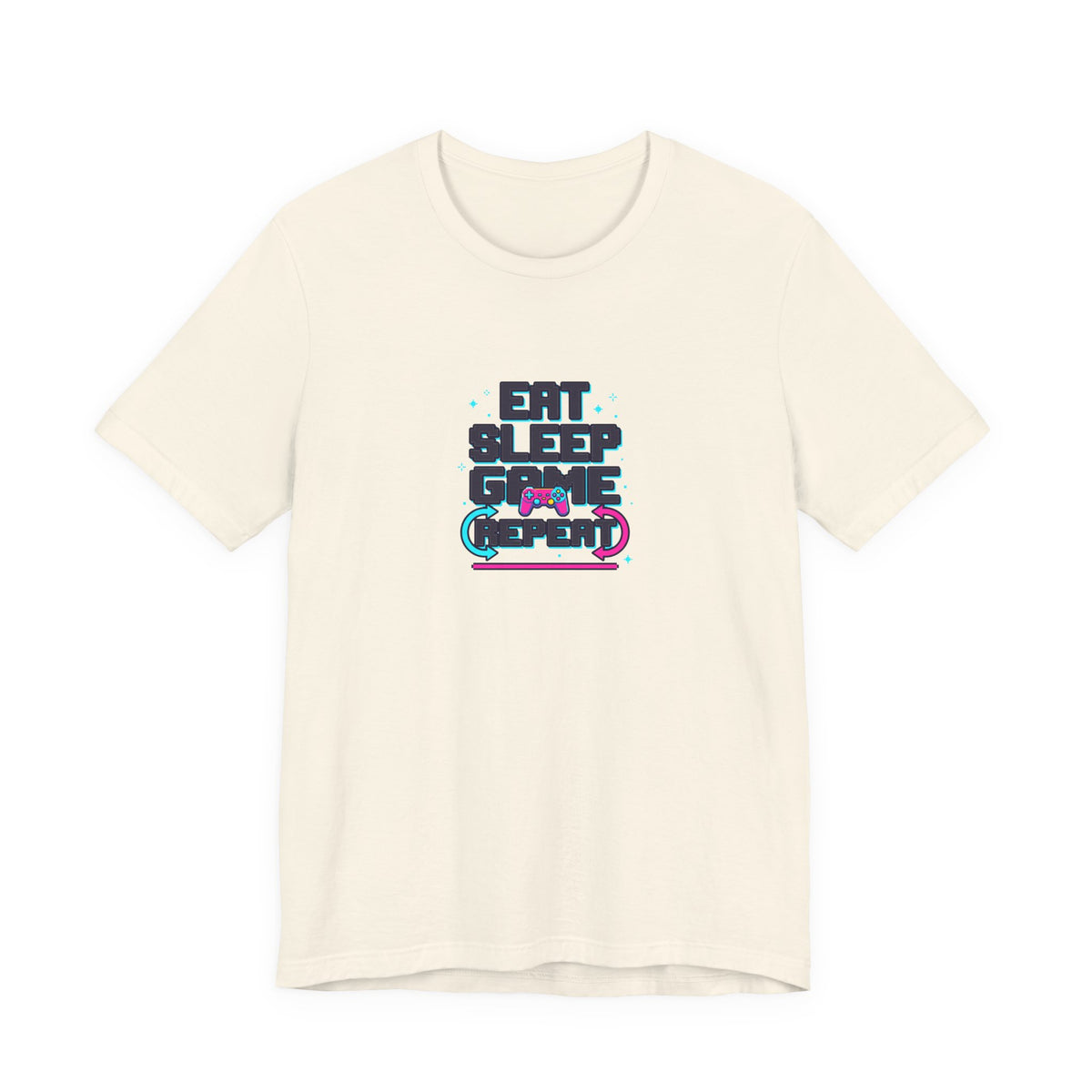 Eat Sleep Game Repeat Tee | Funny Gaming Shirt
