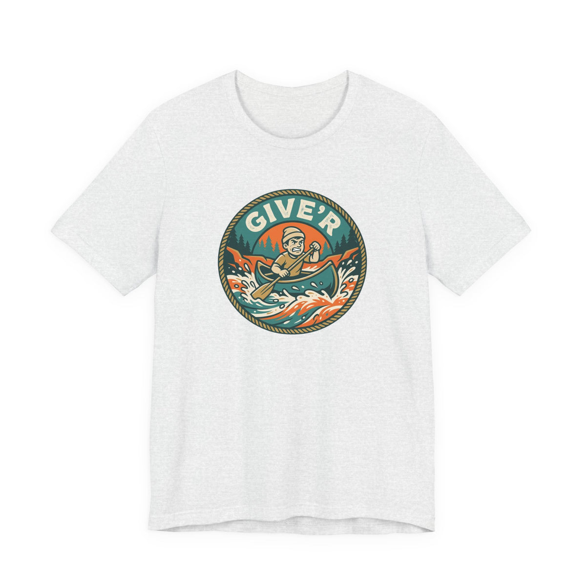 Give'r Tee | Funny Canadian Slang Canoe Shirt