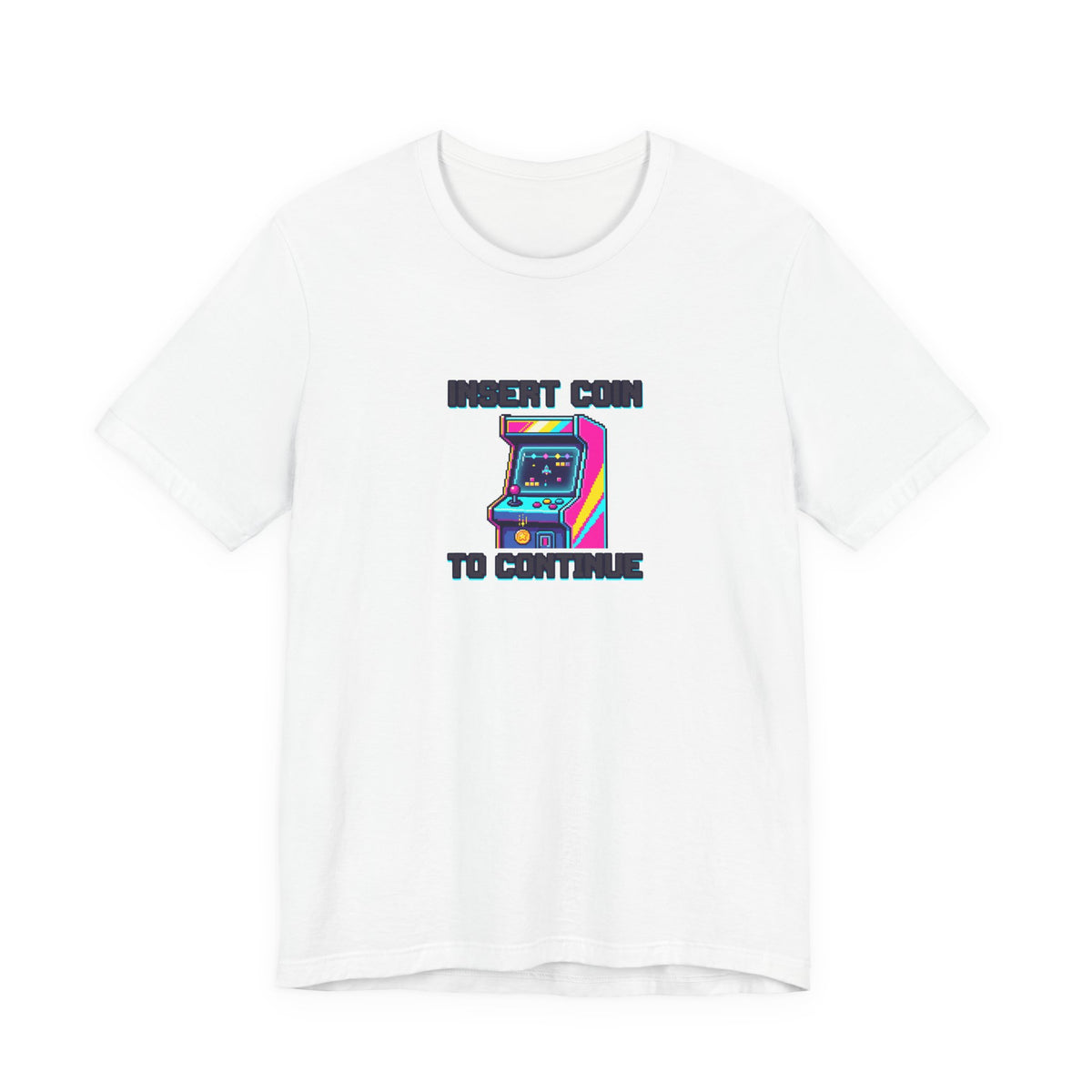 Insert Coin To Continue Tee | Retro Arcade Gaming Shirt