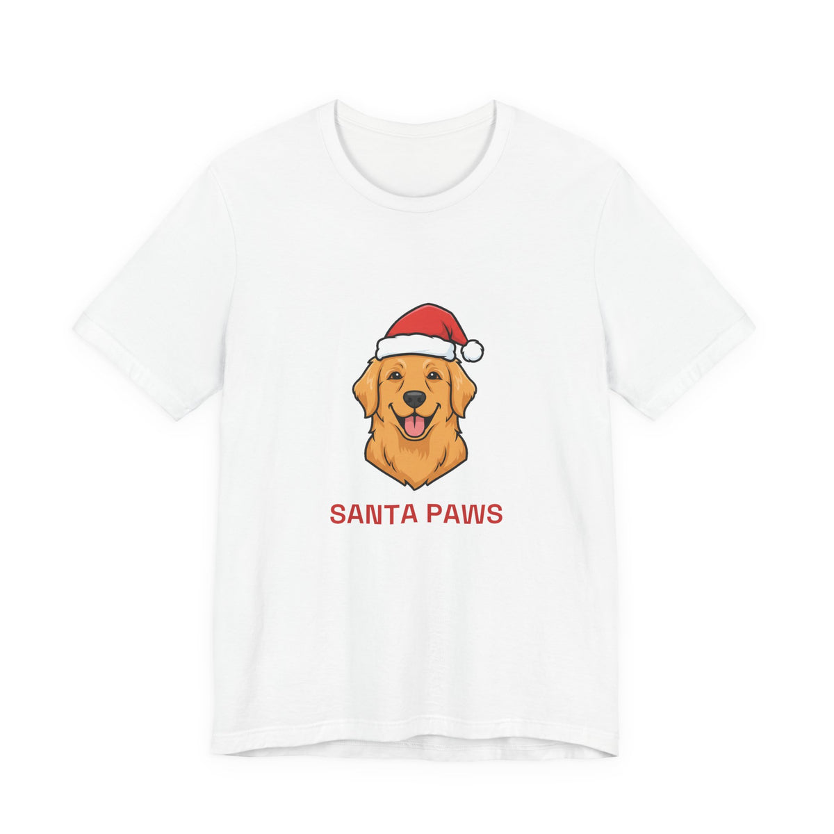 Santa Paws Tee | Funny Golden Retriever Christmas Dog Shirt