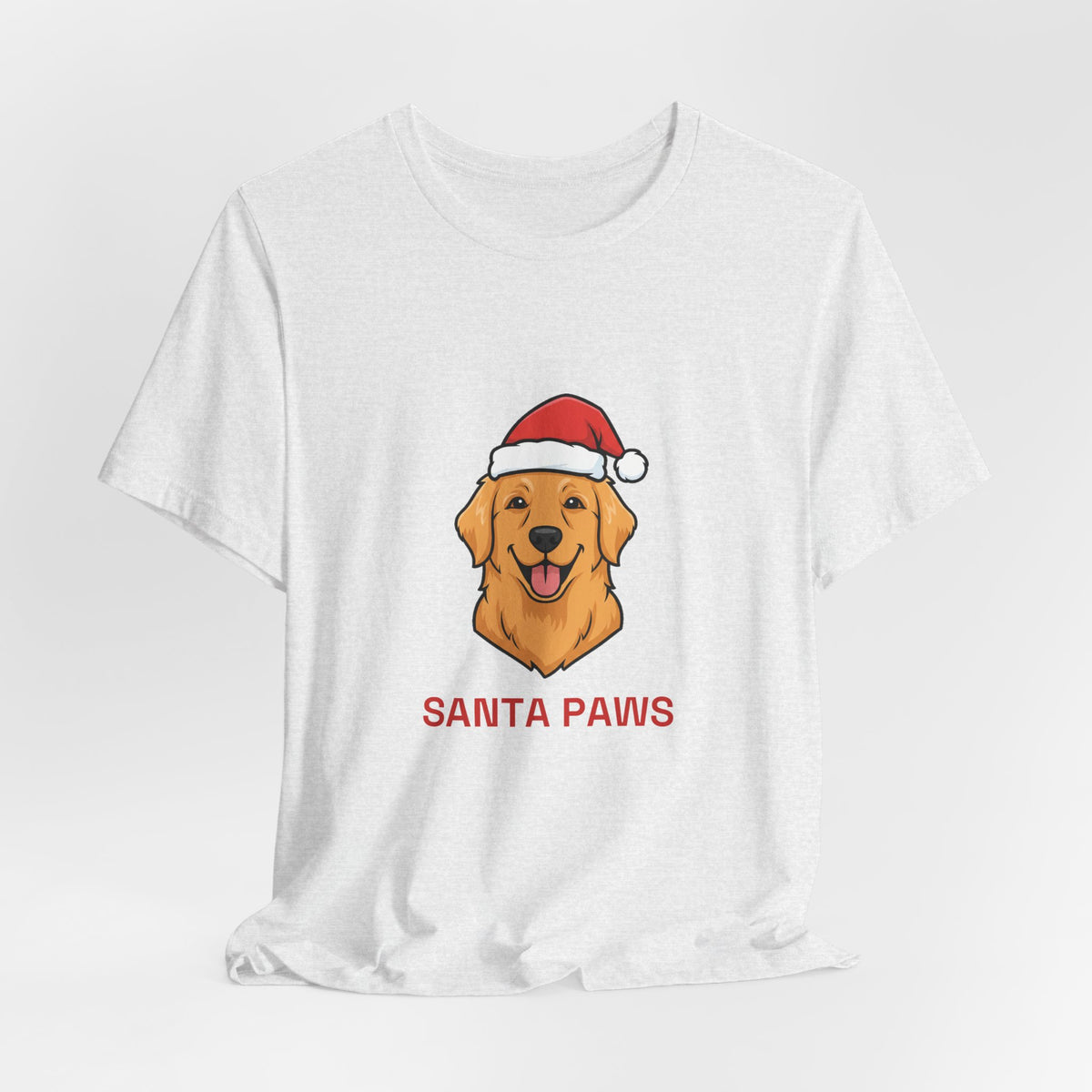 Santa Paws Tee | Funny Golden Retriever Christmas Dog Shirt