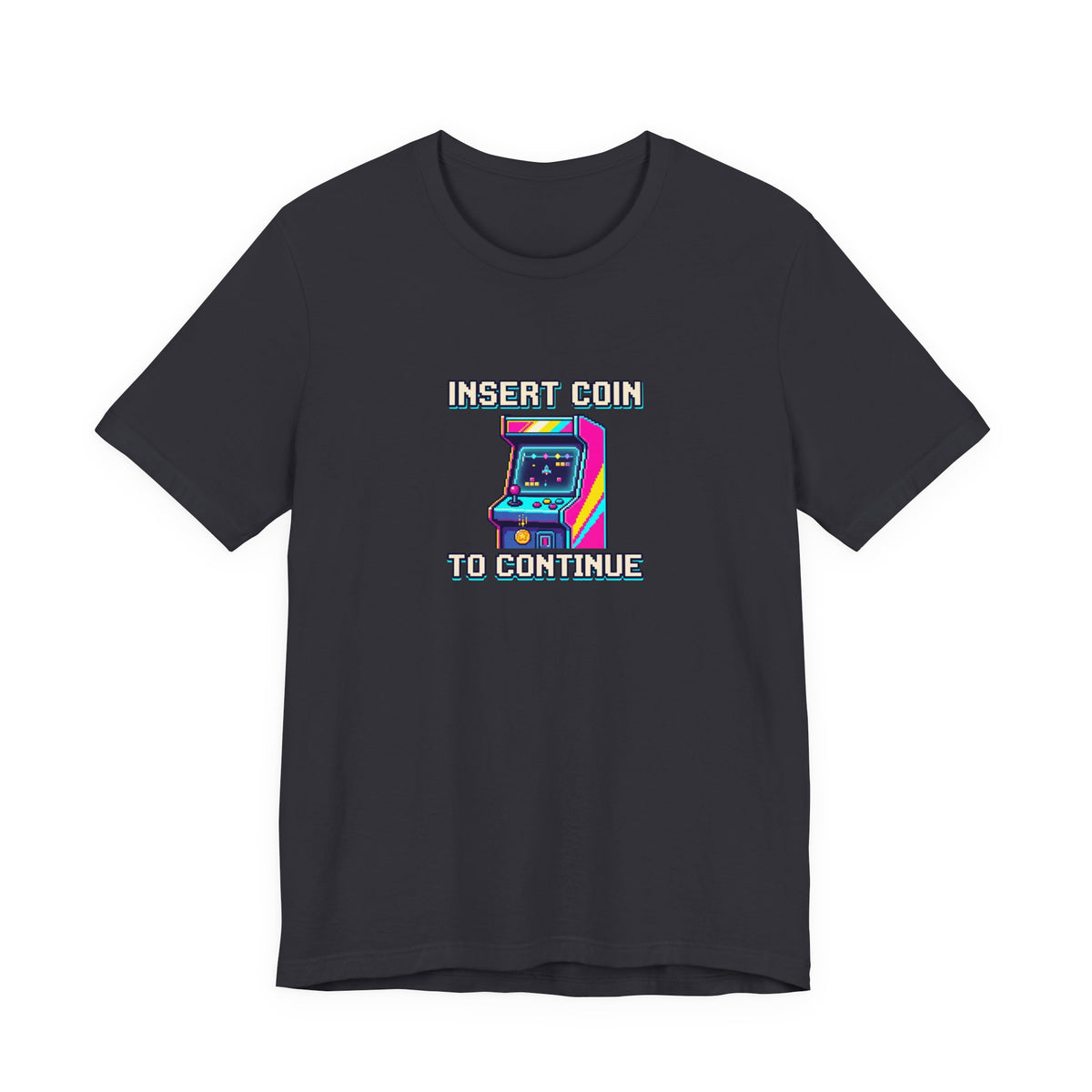 Insert Coin To Continue Tee | Retro Arcade Gaming Shirt