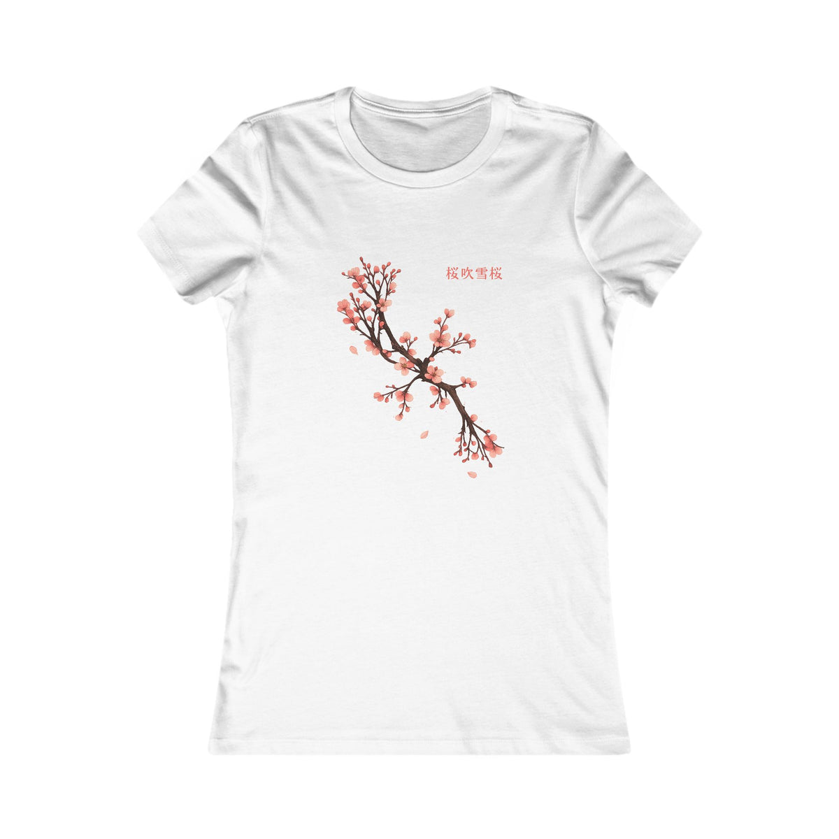 Cherry Blossom Women's Tee | Floral Fitted Shirt