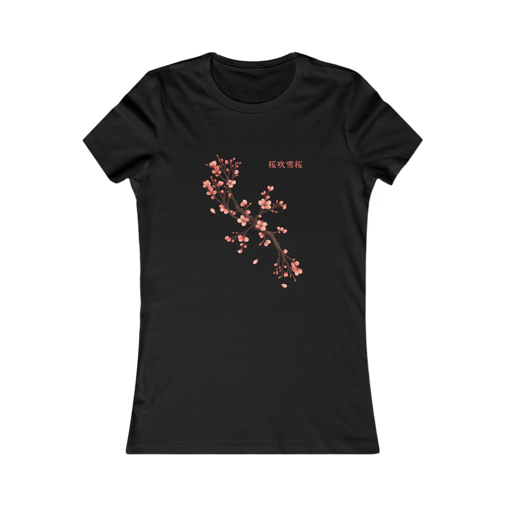 Cherry Blossom Women's Tee | Floral Fitted Shirt