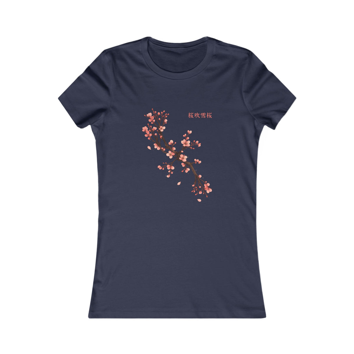 Cherry Blossom Women's Tee | Floral Fitted Shirt