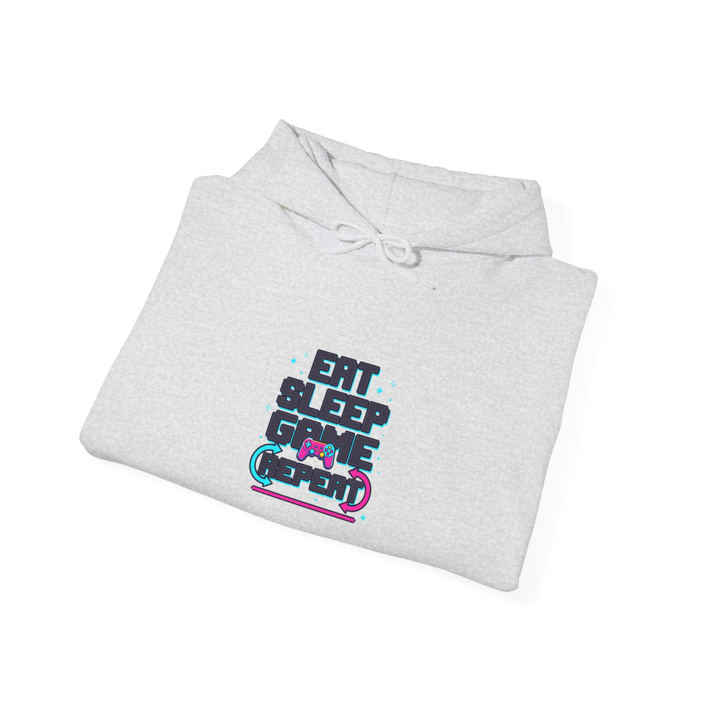 Eat Sleep Game Repeat Hoodie | Funny Gaming Shirt