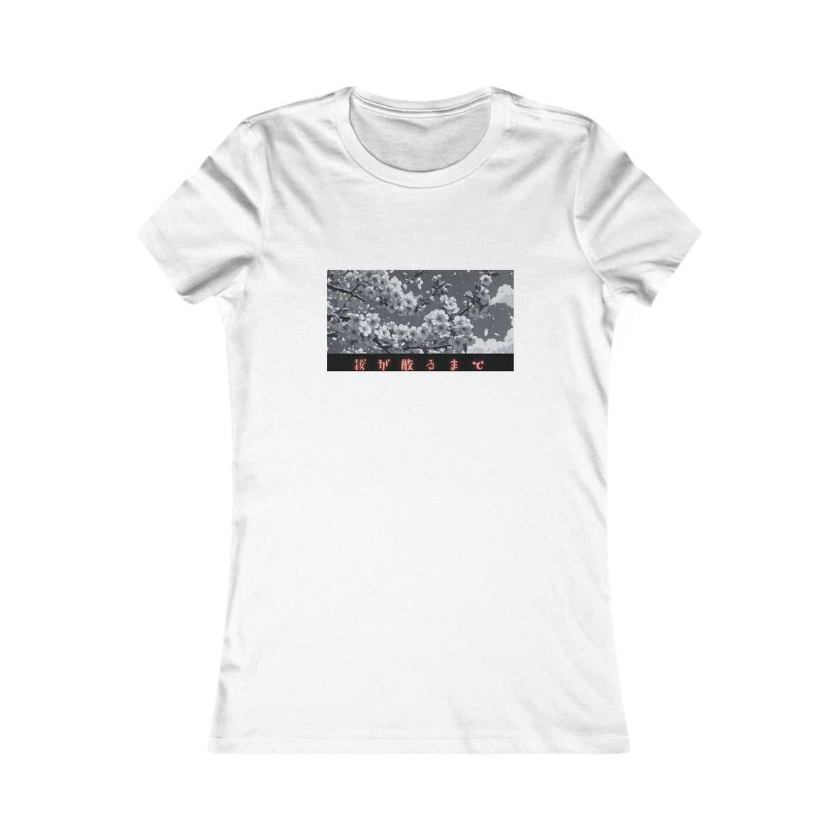 Until the Cherry Blossoms Fall Women's Tee | Anime Aesthetic Fitted Shirt