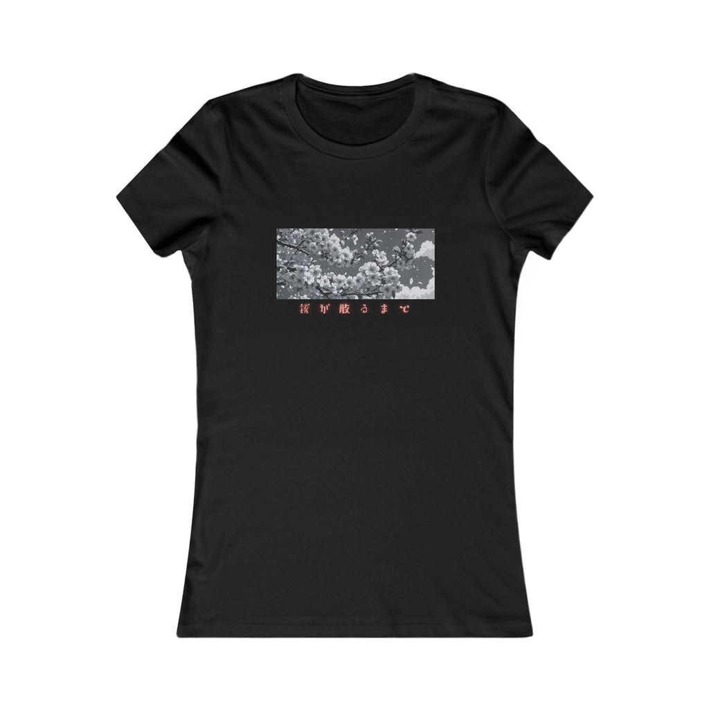Until the Cherry Blossoms Fall Women's Tee | Anime Aesthetic Fitted Shirt