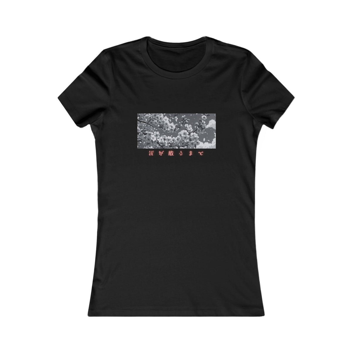 Until the Cherry Blossoms Fall Women's Tee | Anime Aesthetic Fitted Shirt