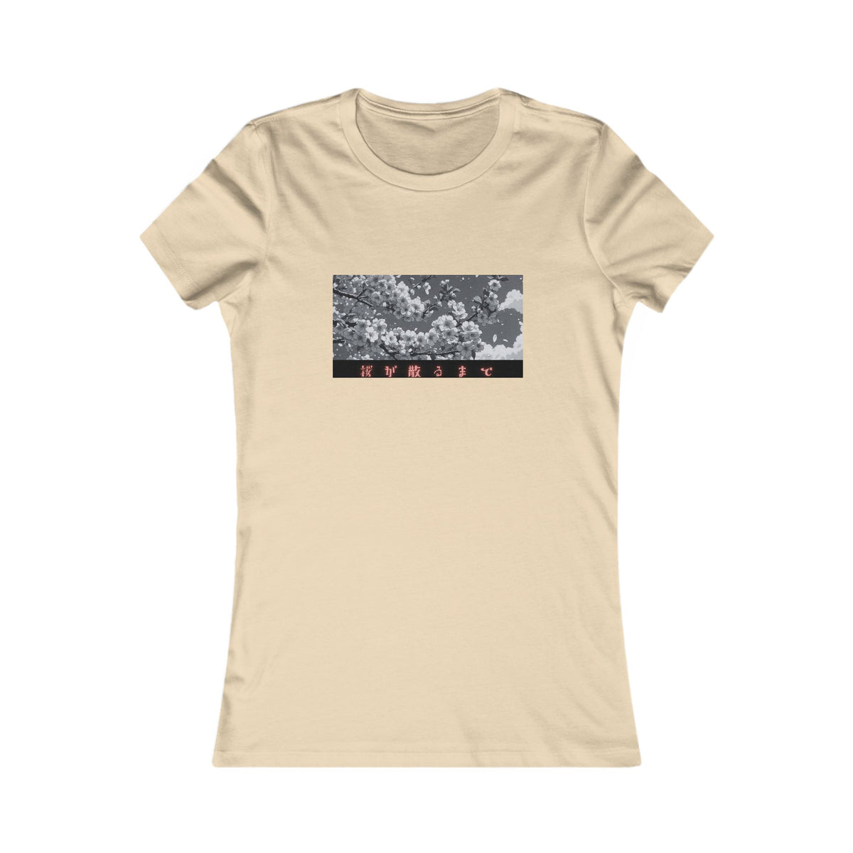 Until the Cherry Blossoms Fall Women's Tee | Anime Aesthetic Fitted Shirt