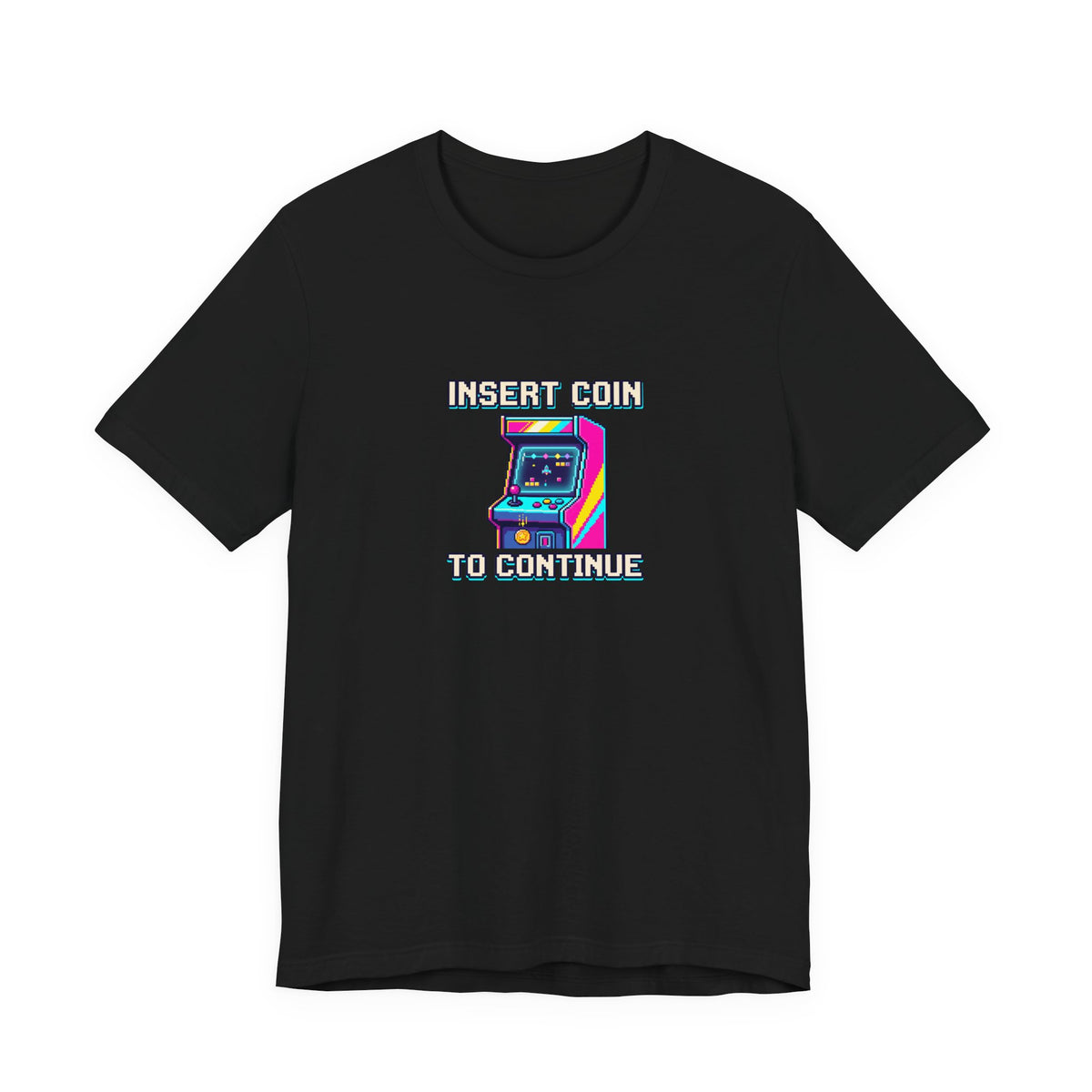 Insert Coin To Continue Tee | Retro Arcade Gaming Shirt