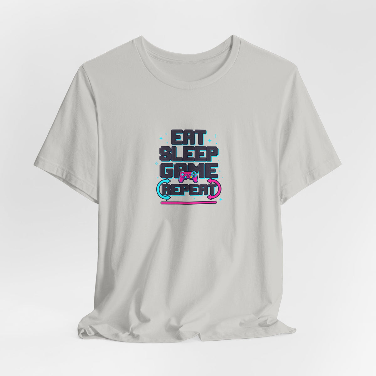 Eat Sleep Game Repeat Tee | Funny Gaming Shirt