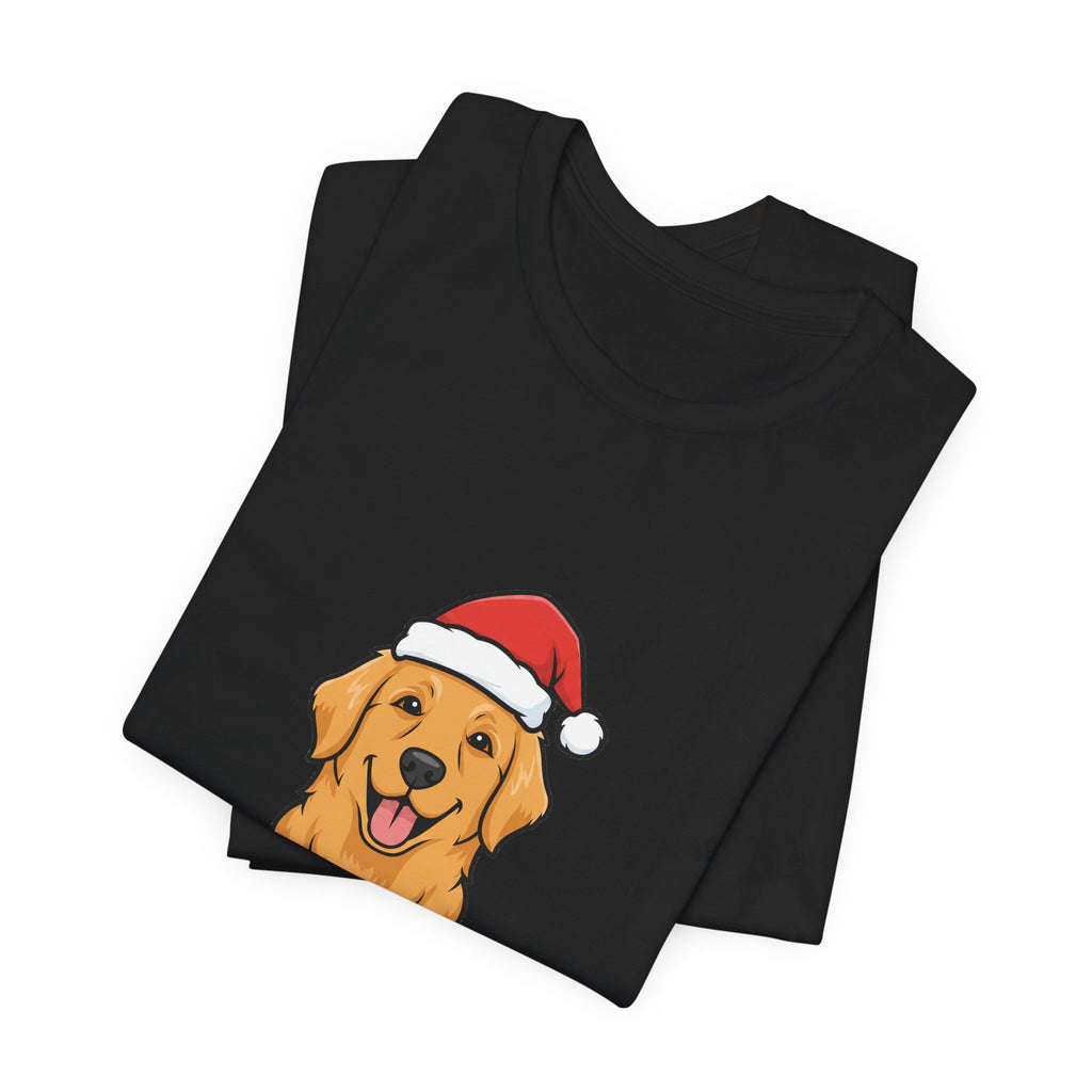 Santa Paws Tee | Funny Golden Retriever Christmas Dog Shirt