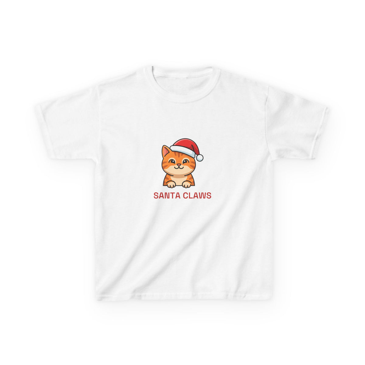 Santa Claws Kids Tee | Funny Cat Christmas Shirt