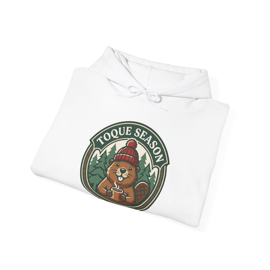 Toque Season Hoodie | Funny Canadian Beaver Winter