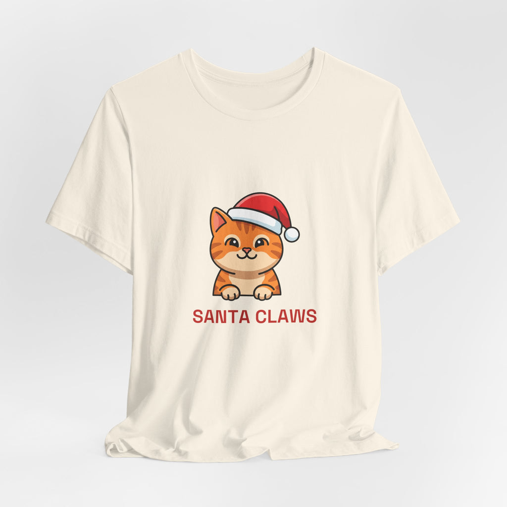 Santa Claws Tee | Funny Cat Christmas Shirt