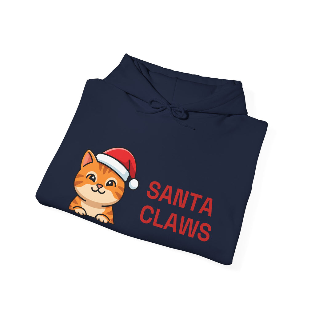 Santa Claws Hoodie | Funny Cat Christmas