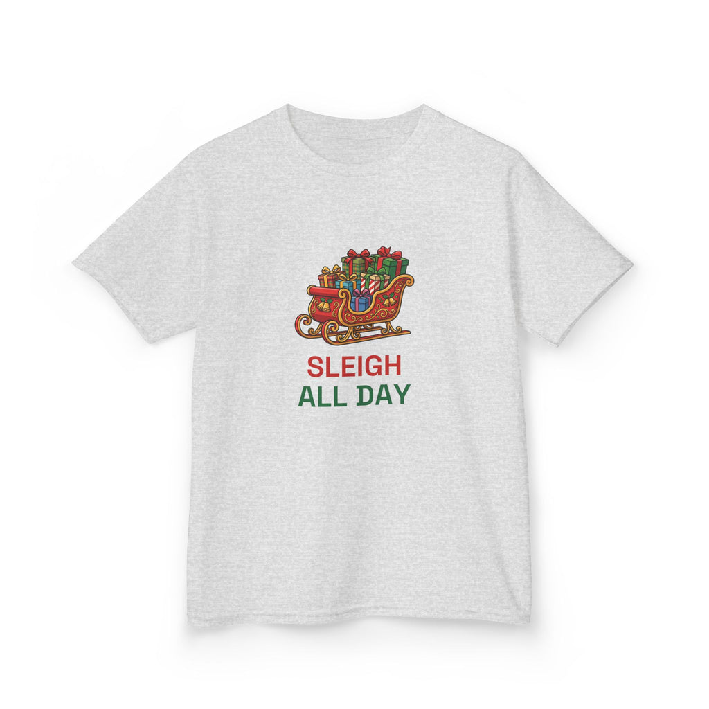 Sleigh All Day Kids Tee | Funny Christmas Shirt
