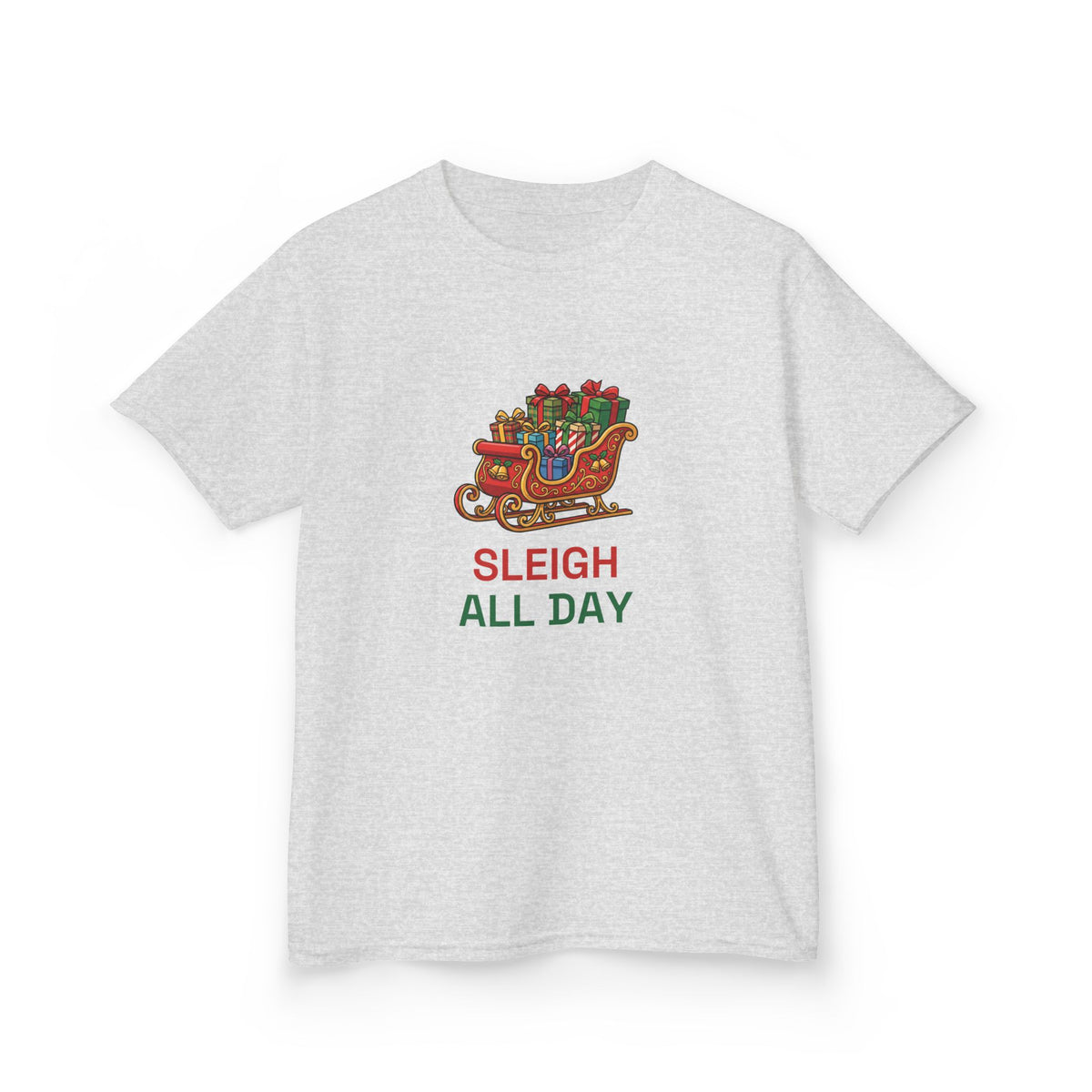 Sleigh All Day Kids Tee | Funny Christmas Shirt