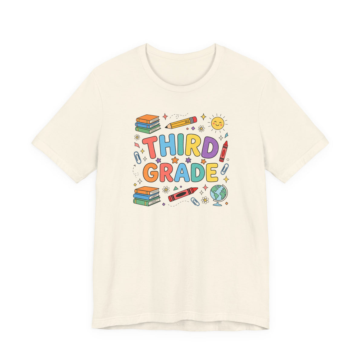 Third Grade Tee | Cute Back to School Doodle Shirt
