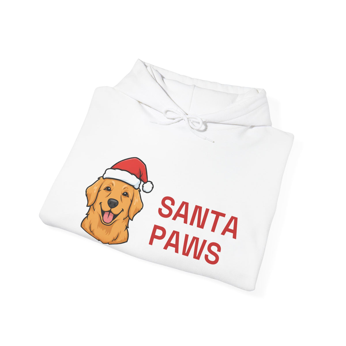 Santa Paws Hoodie | Funny Golden Retriever Christmas Dog