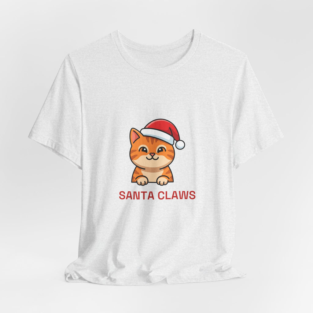 Santa Claws Tee | Funny Cat Christmas Shirt