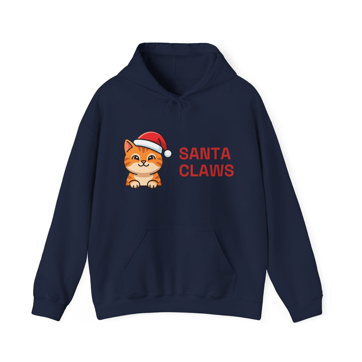 Santa Claws Hoodie | Funny Cat Christmas