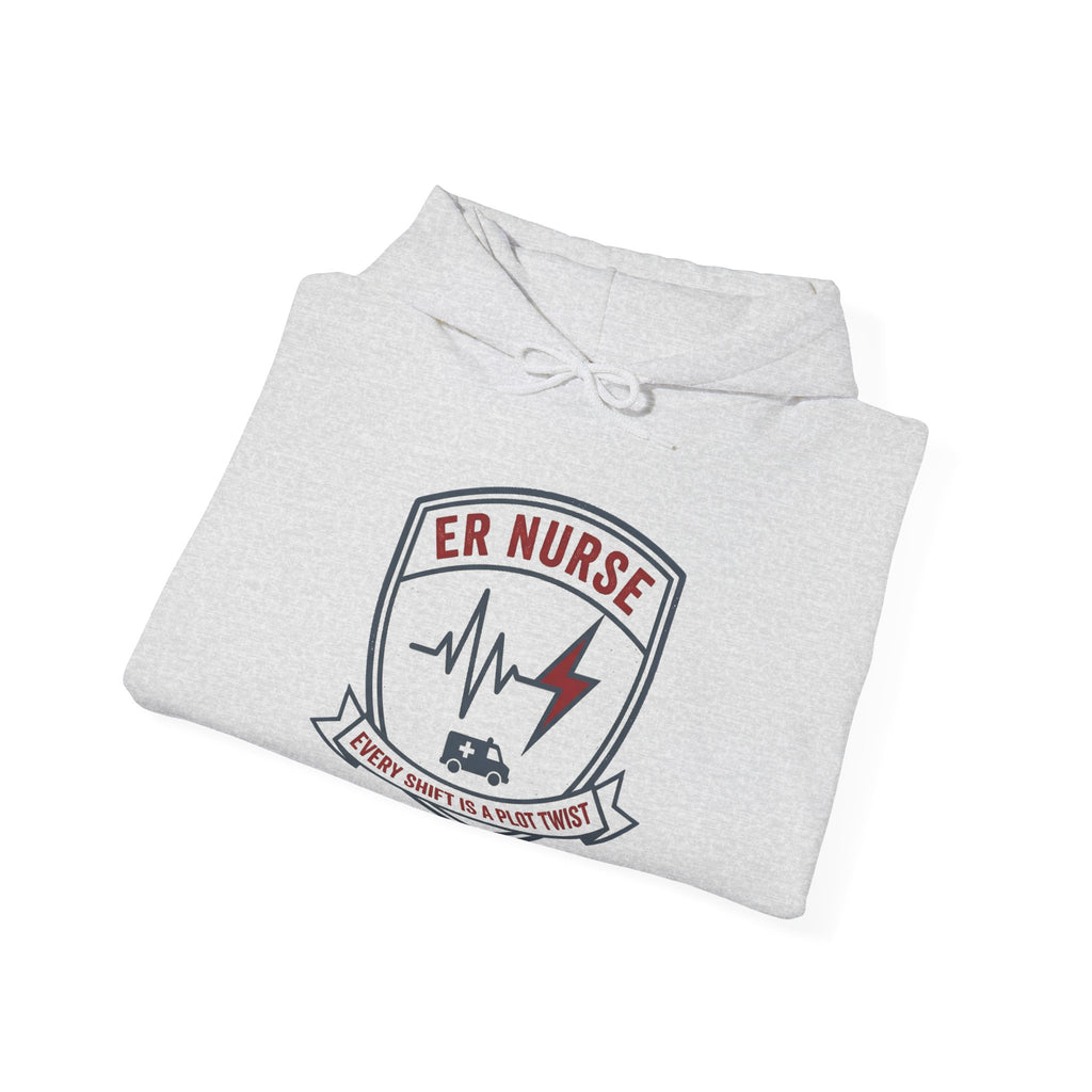 ER Nurse Hoodie | Every Shift Is a Plot Twist