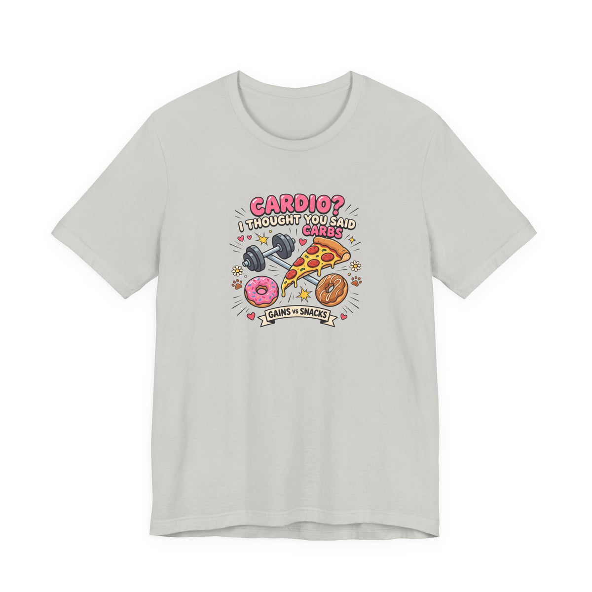 Cardio? I Thought You Said Carbs Tee | Funny Gym Shirt