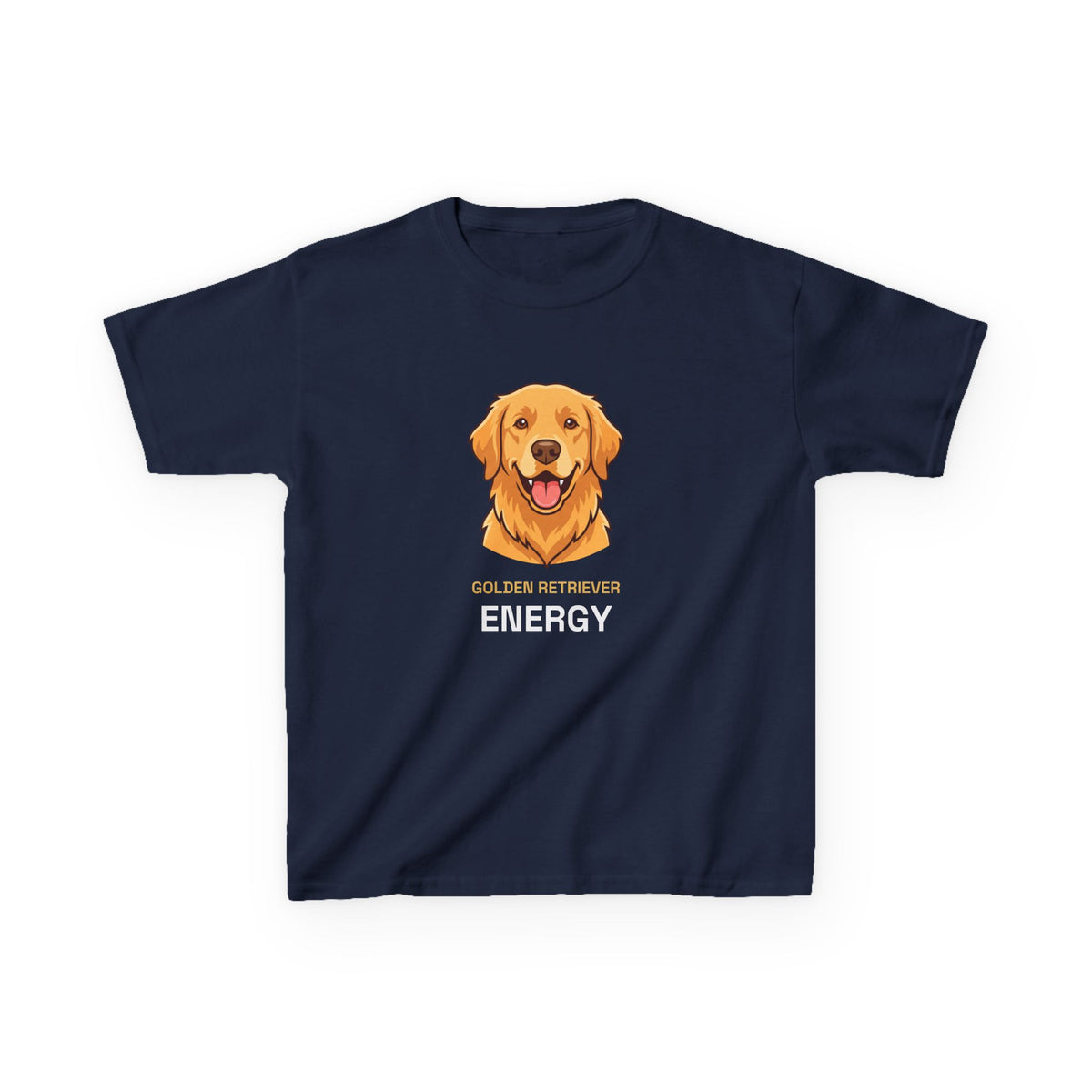 Golden Retriever Energy Kids Tee | Funny Youth Golden Retriever Shirt