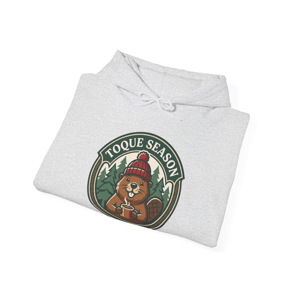 Toque Season Hoodie | Funny Canadian Beaver Winter