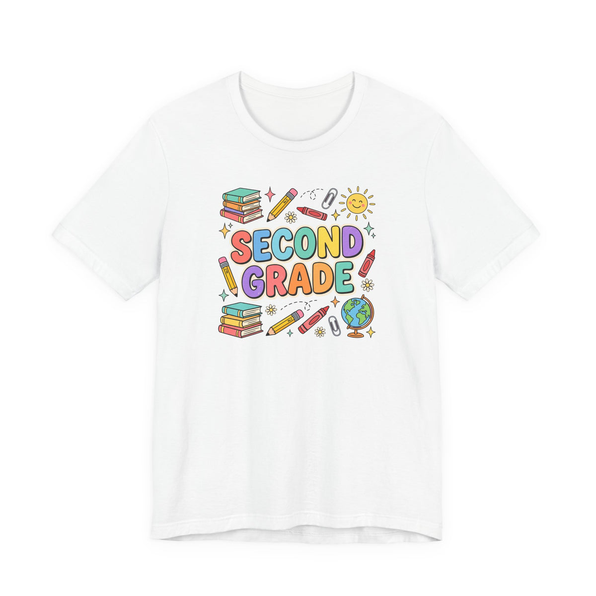 Second Grade Tee | Cute Back to School Doodle Shirt